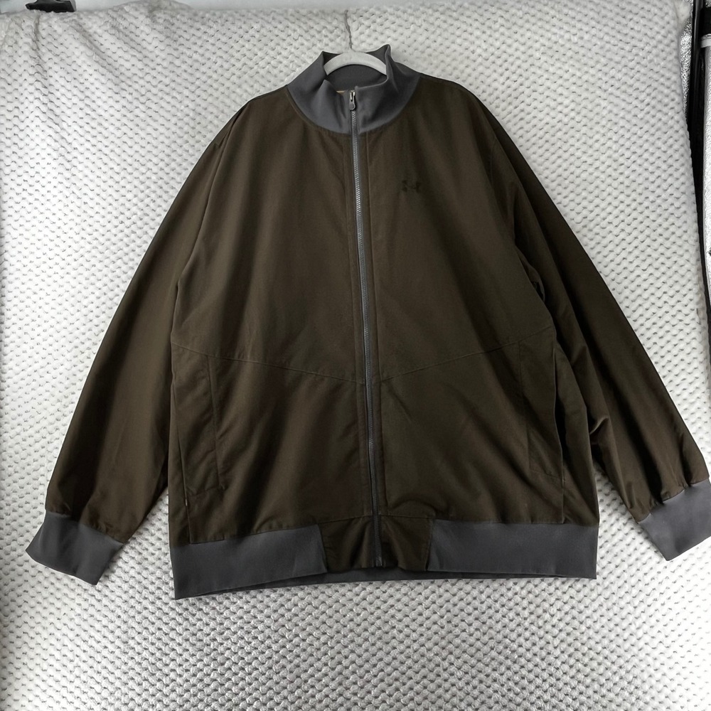Under Armour Strider Jacket Windbreaker Lightweight Athletic‎ Brown  XXL